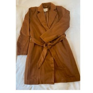 A New Day Coat - Rust/Brown